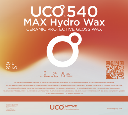 UCO 540 Max Hydro Wax - 5Ltr